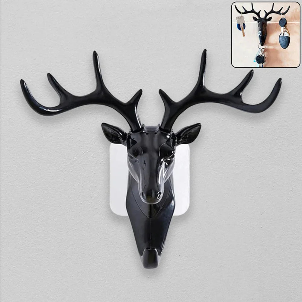 Deer Head Wall Hanger | Premium Decorative Coat Hook For Living & Bedroom